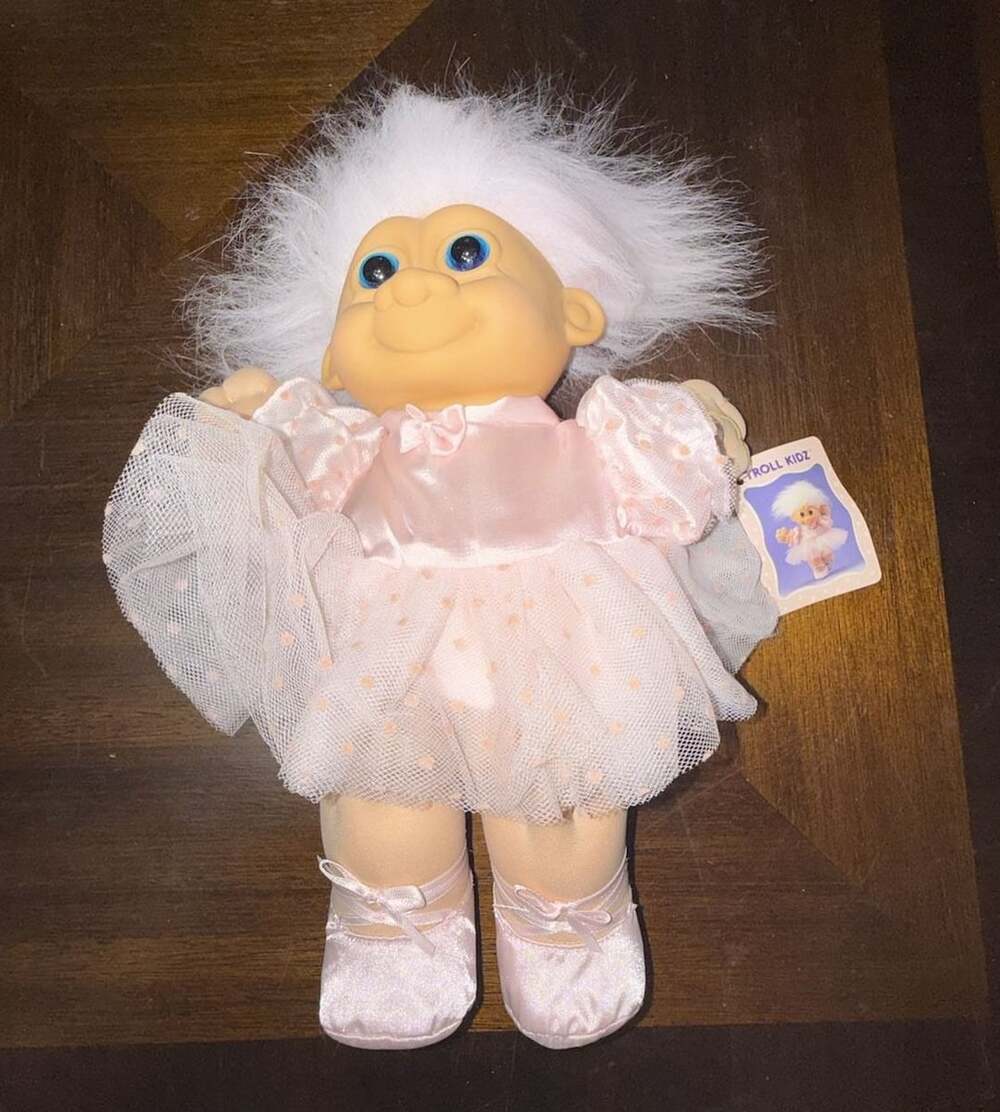 Russ Berrie Troll Kidz Ballerina Doll Pink Tutu Item No. 2324
